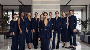 tenue bleu marine
