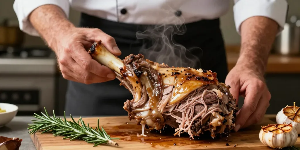 souris d'agneau au four