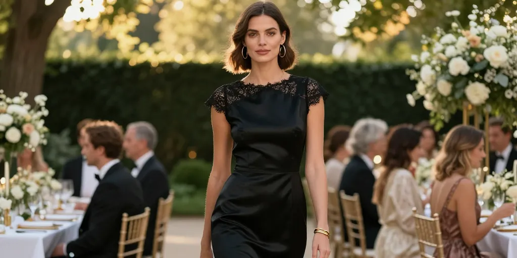 robe noir pour un mariage