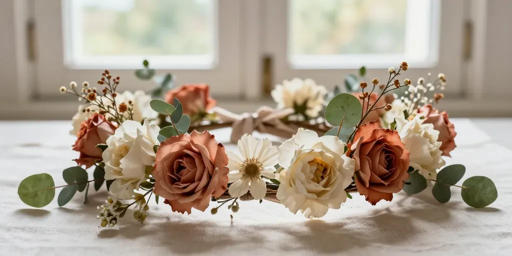 fleur cheveux mariage boheme